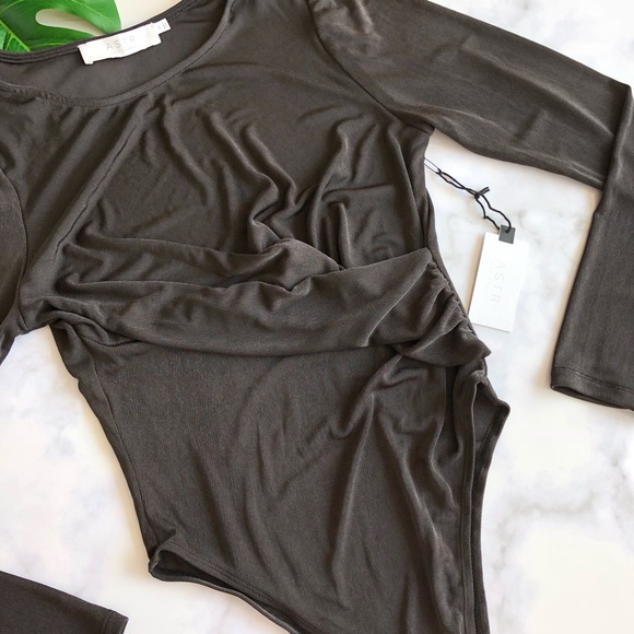 Astr Tops - Astr the Label Kaitlyn Stretch Bodysuit